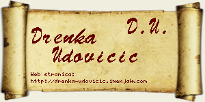 Drenka Udovičić vizit kartica